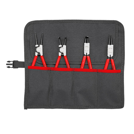 KNIPEX 00 19 56 Circlip Pliers Set – 4‑Piece in Roll-Up Pouch