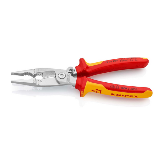 KNIPEX 13 96 200 VDE Multifunction Electrical Installation Pliers with Spring-Loaded Design