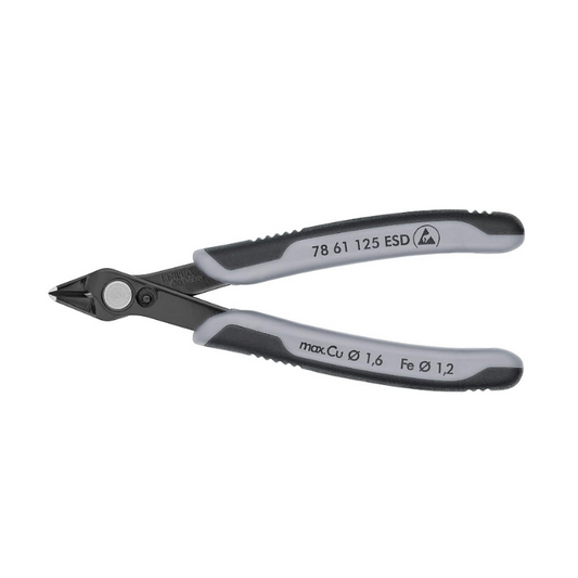 KNIPEX 78 61 125 ESD Electronic Super Knips – 125 mm Precision Diagonal Cutter