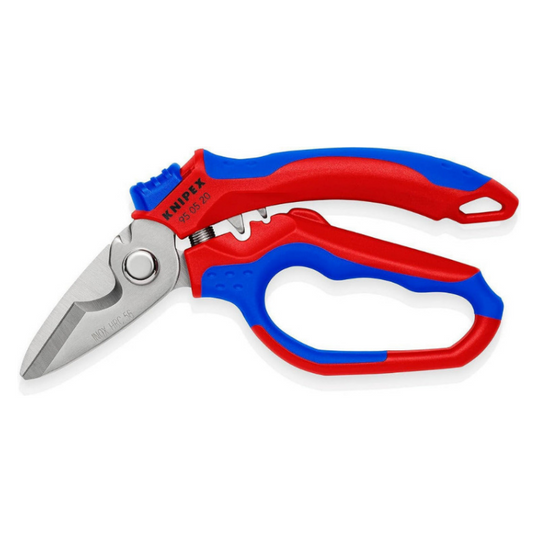 KNIPEX Angled Electricians Shears 160mm Fiber Reinforced 95 05 20 SB