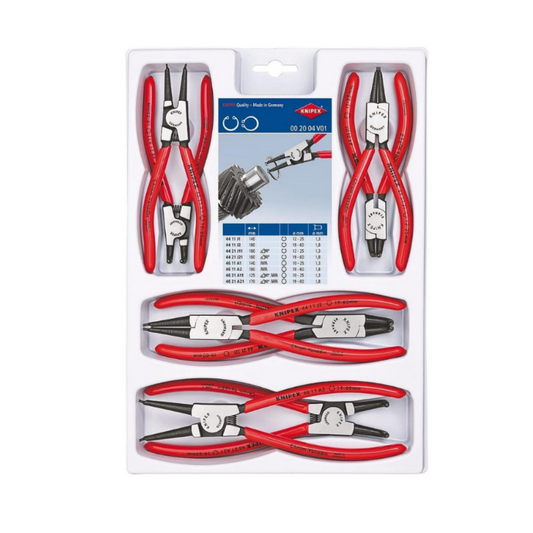 KNIPEX Circlip Pliers Set 8-Piece Professional Kit 00 20 04 V01