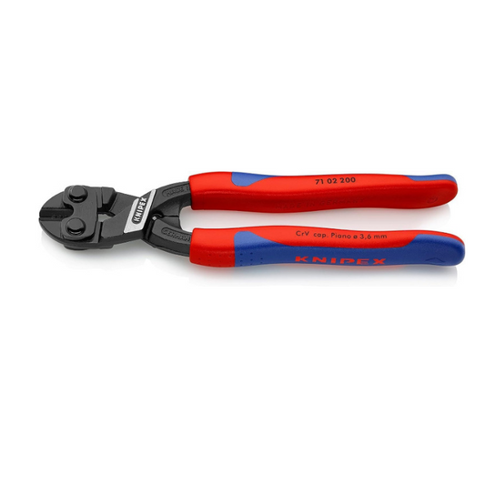 KNIPEX Cobolt Compact Bolt Cutter 200mm Slim Multi-Component Grips 71 02 200