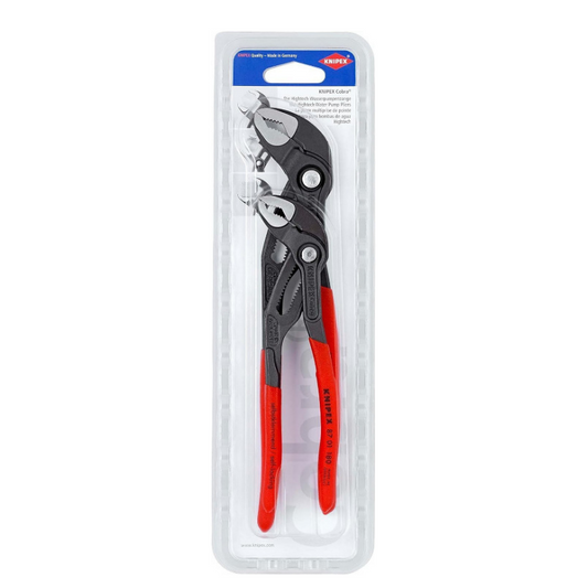 KNIPEX Cobra Water Pump Pliers Set 180mm & 250mm Adjustable Pliers for Professionals