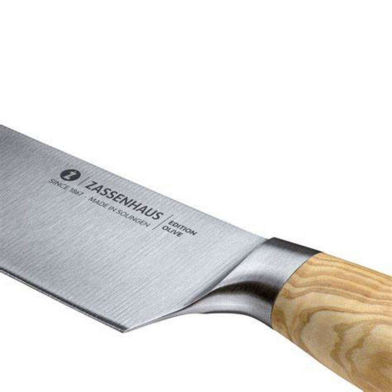 ZASSENHAUS Vegetable Knife | Olive Wood | Stainless Steel | 18 cm Total Length