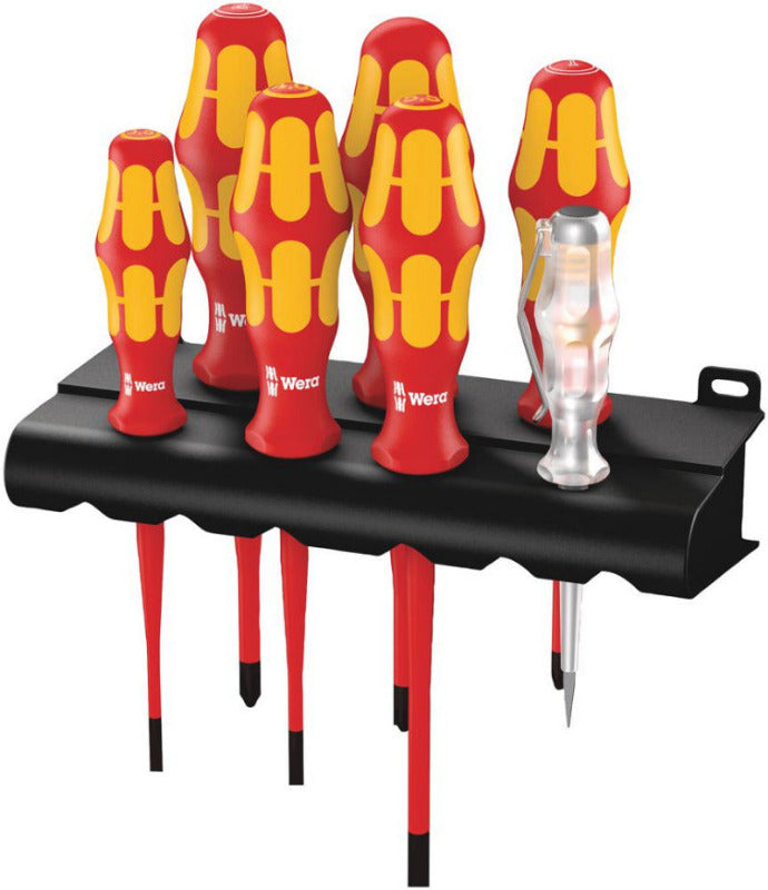 WERA 160 iSS/7 Kraftform Plus Slim Insulated Screwdriver Set – 7-Piece (05135961001)
