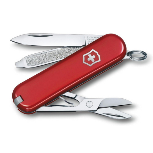 VICTORINOX Classic SD Swiss Army Knife Compact 7-Function Multitool Pocket Knife