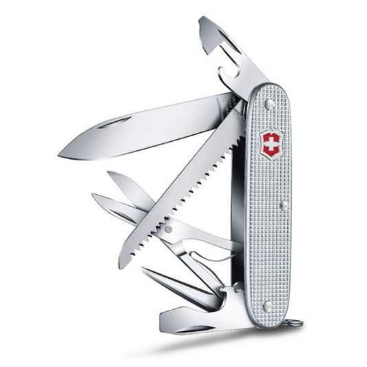VICTORINOX Farmer X Alox 93mm Silver 10-Function Swiss Army Knife