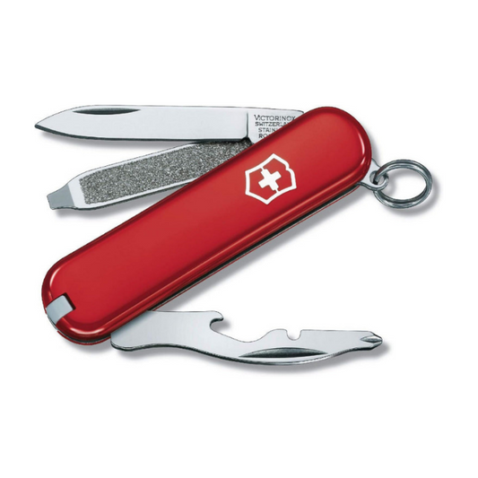 VICTORINOX Rally Swiss Army Knife Mini Keychain Multi-Tool with 9 Functions