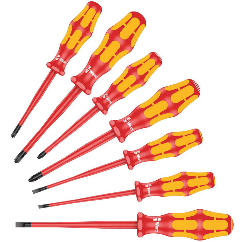 WERA 160 iSS/7 Kraftform Plus Slim Insulated Screwdriver Set – 7-Piece (05135961001)