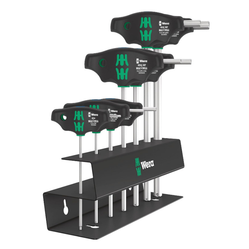 WERA 454/7 HF Hex-Plus T-Handle Screwdriver Set 05023453001
