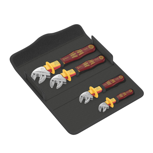 WERA 6004 Joker VDE 4‑Set‑1 Self‑Setting Insulated Spanner Kit 05020170001