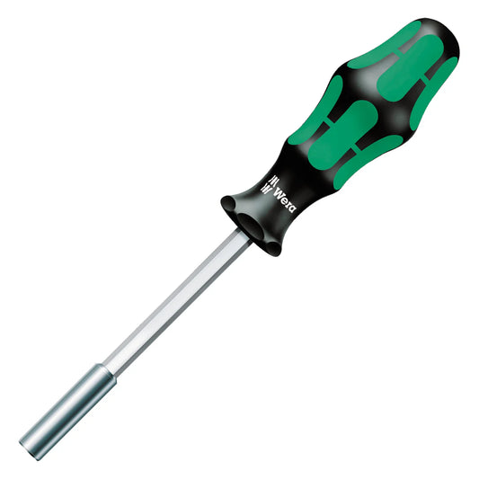 WERA 810/1 Bit Holder with Spring Ring – 1/4" x 120 mm, Silver 05051005001