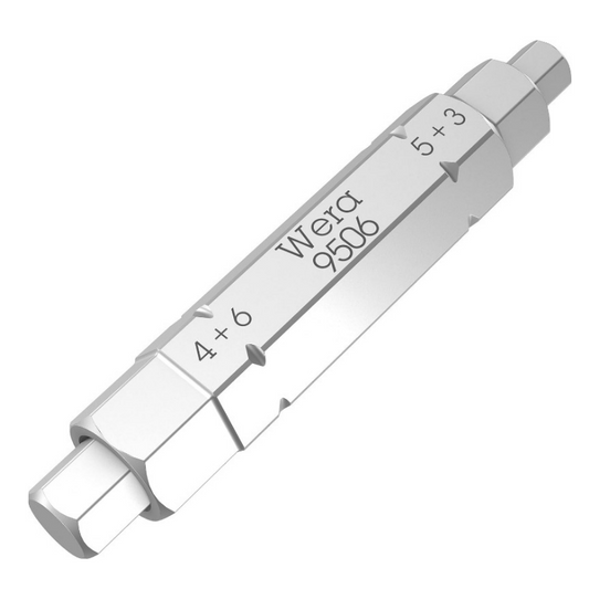 WERA 9506 SB 4‑in‑1 Hex Socket Bit – 3/4/5/6 mm ¼″ Drive