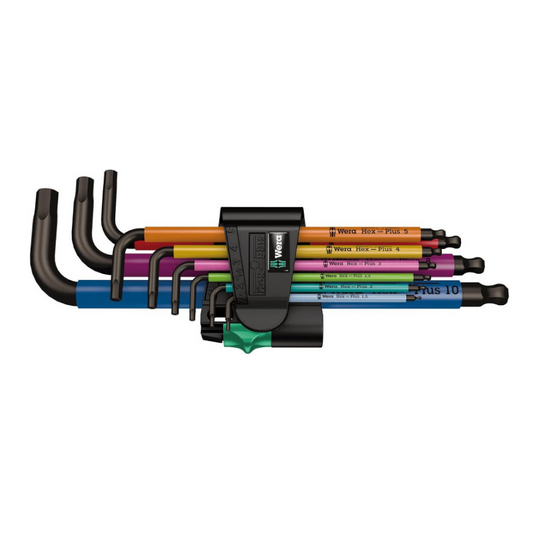 WERA 950 SPKL/9 SM N Multicolour Hex Key Set Metric 9-Piece 05022089001