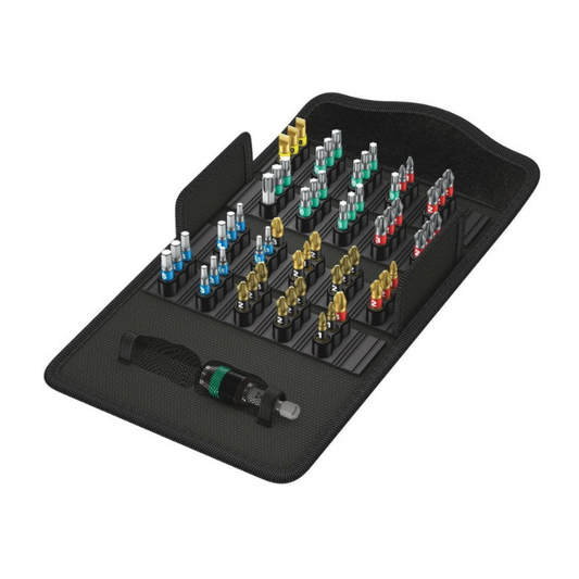 WERA Bit-Safe 61 BiTorsion 1 61-Piece Bit Set 05057441001 Black