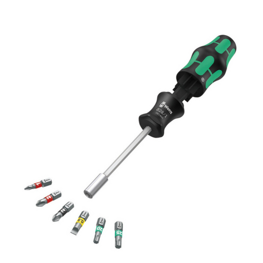 WERA Kraftform Kompakt 27 XL Universal 1 7-Piece Bit Screwdriver Set 05051028001