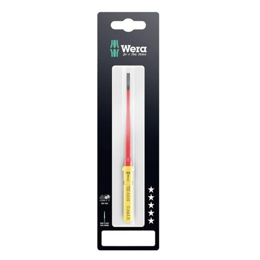 WERA Kraftform Kompakt VDE 60 iS Screwdriver 0.6 x 3.5 x 157 mm Slim Insulated Blade