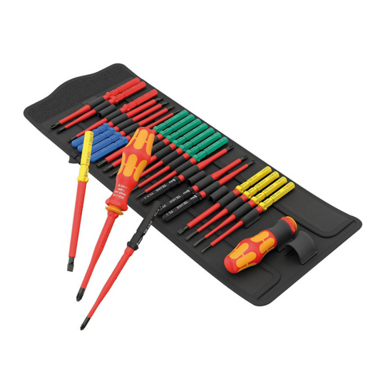 WERA Kraftform Kompakt VDE Big Pack 1 26‑Piece Insulated Interchangeable Screwdriver 05006617001