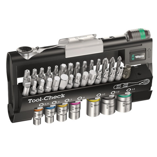 WERA Tool-Check Automotive 1 38-Piece Metric Bit & Socket Set (05200995001)