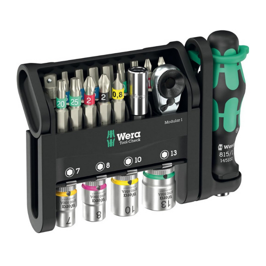 WERA Tool‑Check Modular 1 Premium 21‑Piece Compact Kit 05049000001