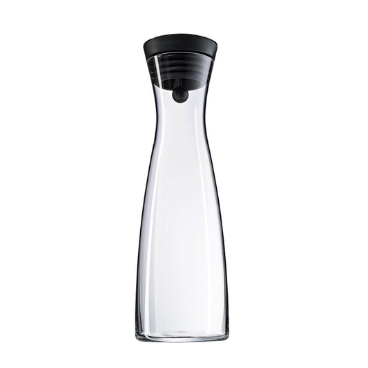 WMF Basic Water Carafe – 1.5 Liters Glass Carafe with Silicone CloseUp Lid