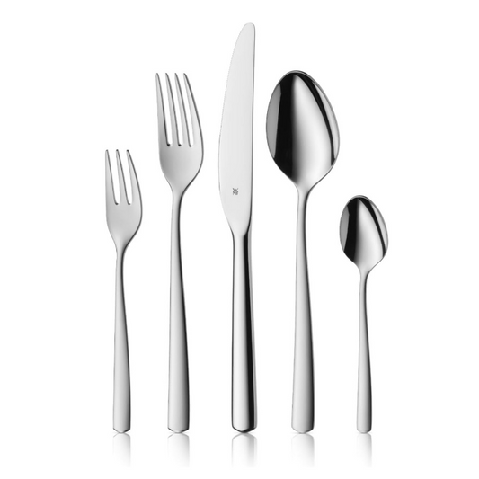 WMF Boston Stainless Steel Cutlery Set – 30-Piece for 6 People Polished Cromargan Steel