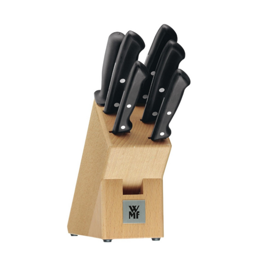 WMF Classic Line Knife Block Set – 7-Pieces with 5 Specialty Knives