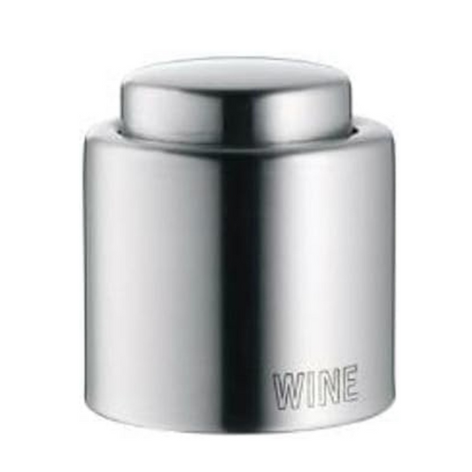 WMF Clever&More Wine Stopper – Ø 2.4cm Airtight Stainless Steel Bottle Stopper with Engraving