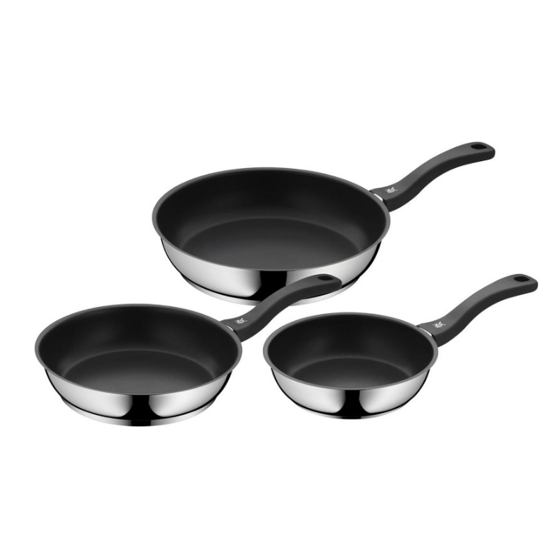 WMF Devil Frying Pan Set – 3-Pieces 28 cm, 24 cm & 20 cm Induction-Compatible
