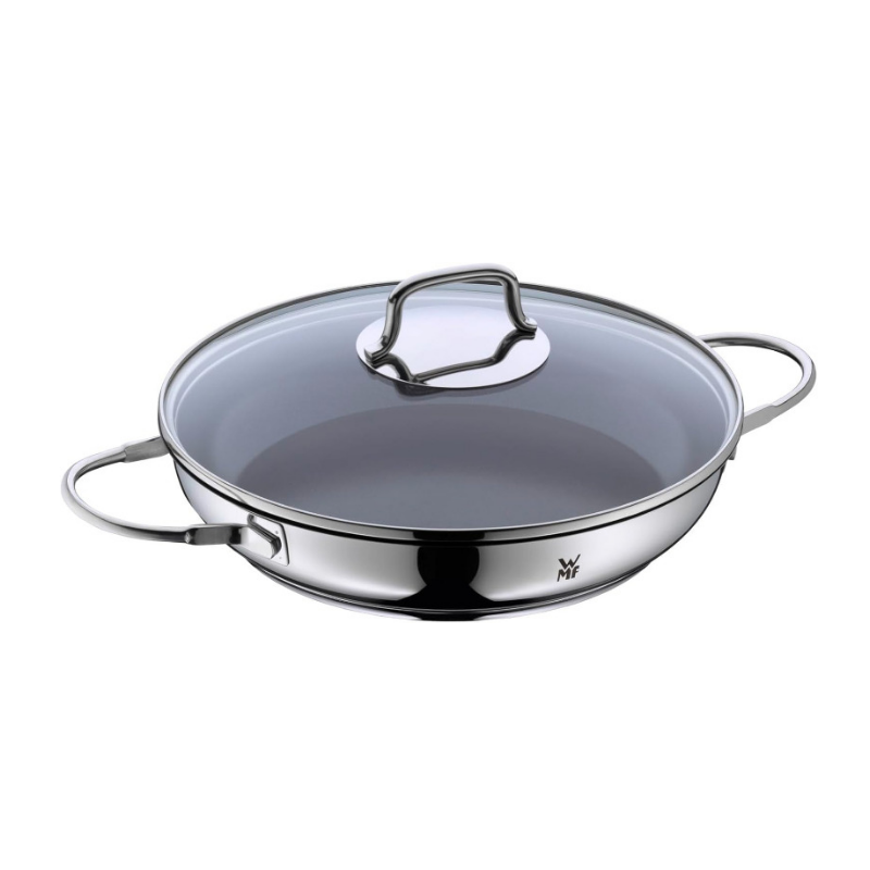 WMF Devil Serving & Braising Pan – 26 cm Induction-Ready with Glass Lid