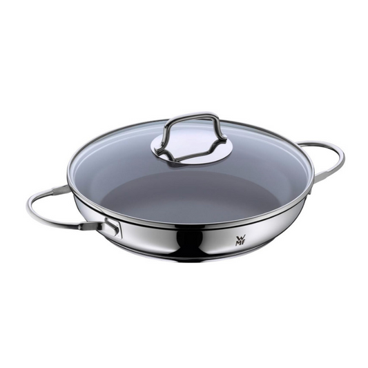 WMF Devil Serving & Braising Pan – 26 cm Induction-Ready with Glass Lid