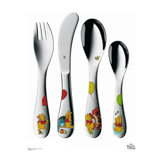 WMF Disney Winnie the Pooh Children’s Cutlery Set – 4-Pieces Ages 3+