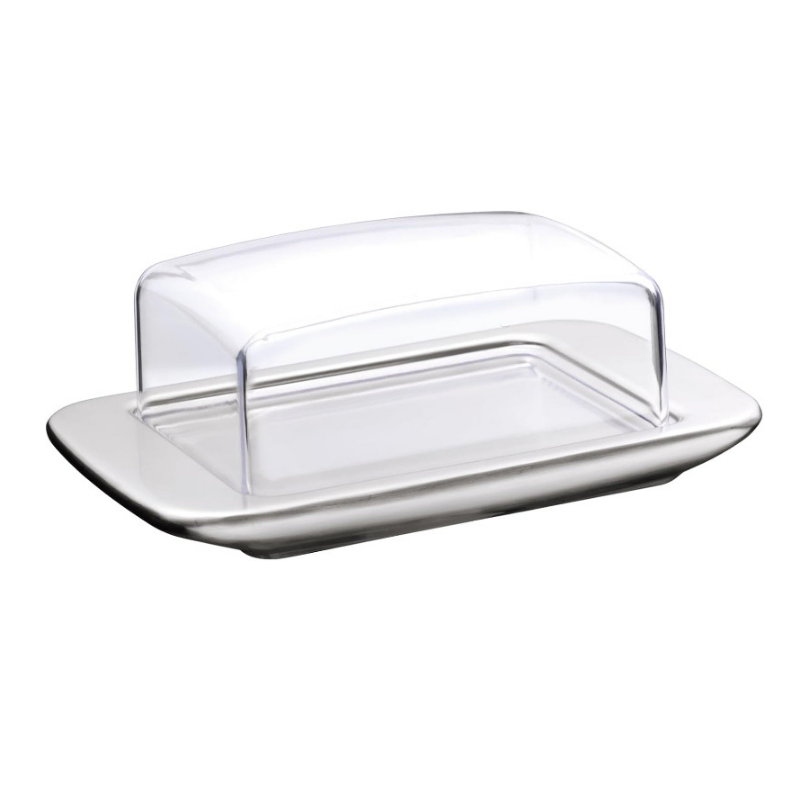 WMF Loft Brunch Butter Dish – 11.5 x 16.8 cm with Plastic Cover