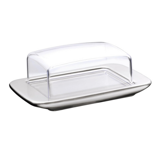 WMF Loft Brunch Butter Dish – 11.5 x 16.8 cm with Plastic Cover