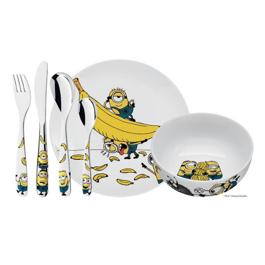 WMF Minions Children’s Tableware Set – 6-Piece Kids Flatware & Dish Set