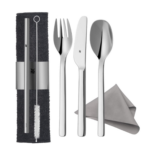 WMF My2Go Travel Cutlery Set – 8-Pieces Portable Outdoor Flatware with Case