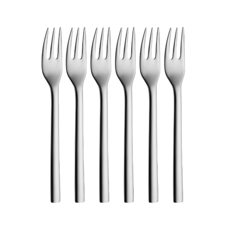 WMF Nuova Cake Fork Set – 6-Piece, 16 cm Polished Cromargan® Stainless Steel