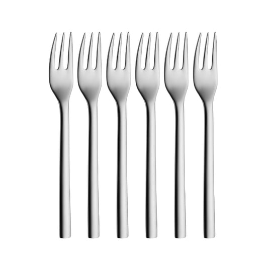 WMF Nuova Cake Fork Set – 6-Piece, 16 cm Polished Cromargan® Stainless Steel