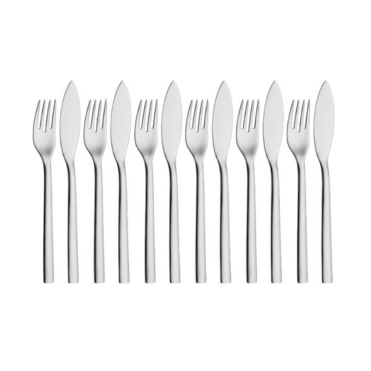 WMF Nuova Fish Cutlery Set – 12-Piece for 6 Persons Polished Cromargan Stainless Steel