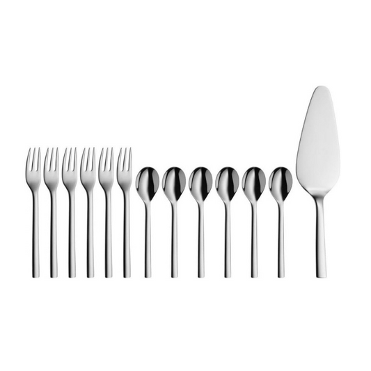 WMF Nuova Fruit & Cake Cutlery Set – 13-Pieces Includes Cake Server