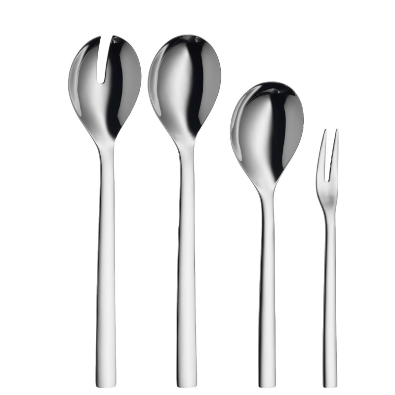 WMF Nuova Serving Cutlery Set – 4-Pieces Polished Stainless Steel 