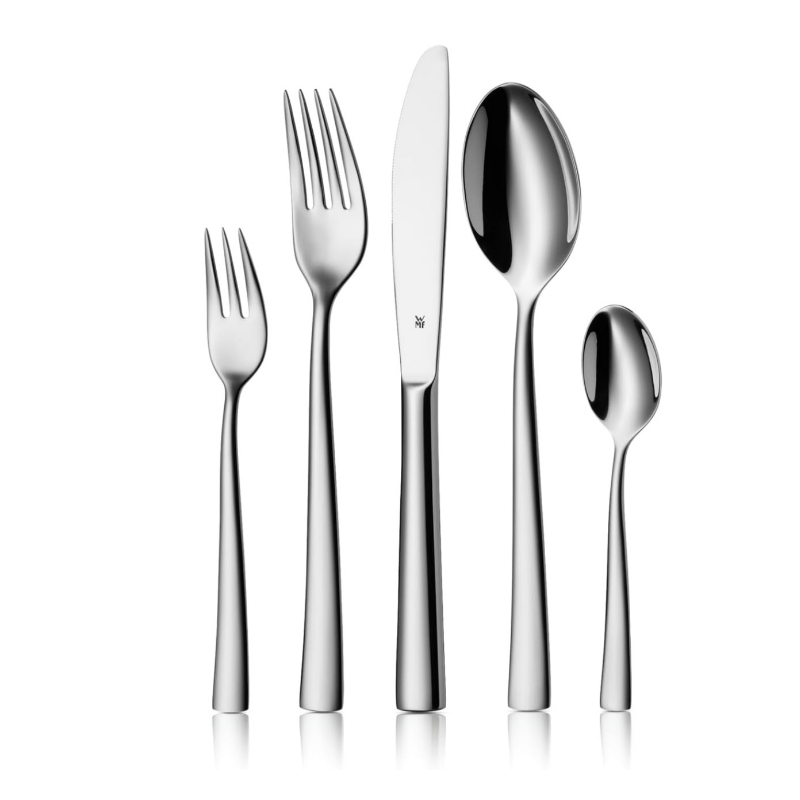 WMF Philadelphia Cutlery Set – 60-Piece for 12 People Polished Cromargan Stainless Steel
