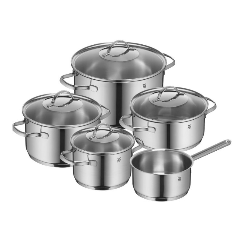 WMF Provence plus 5-pieces induction Cookware Set with Glass Lid