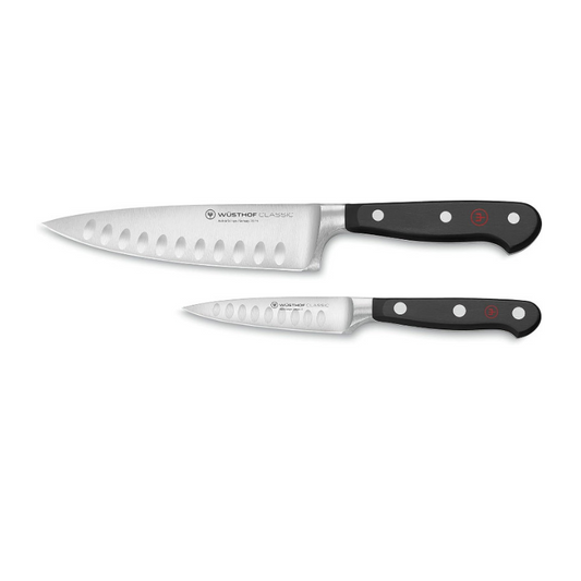 WÜSTHOF Classic 2-Piece Knife Set with Hollow Edge Precision Meets Versatility