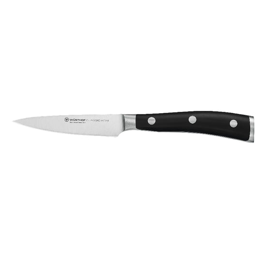 WÜSTHOF Classic Ikon Paring Knife 9 cm Black Handle