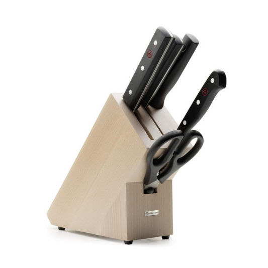 WÜSTHOF Gourmet Knife Block 5-Piece Set German Steel Kitchen Essentials