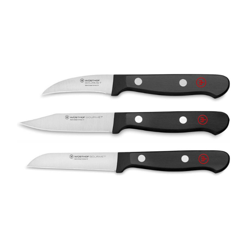 WÜSTHOF Gourmet Vegetable Knife Set – 3-Piece (6cm, 8cm, 8cm)