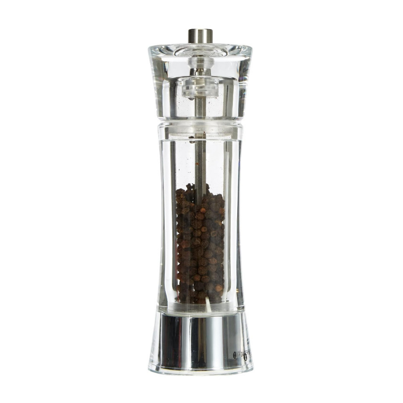 ZASSENHAUS Acrylic Pepper Mill Transparent 18 cm ZA035063