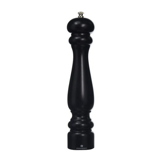 ZASSENHAUS Potsdam Pepper Mill 30 cm Adjustable Ceramic Grinder Matte Black