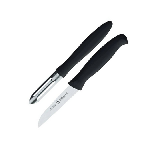 ZWILLING Twin Grip Vegetable Knife Set – 2-Pieces with Black Handle